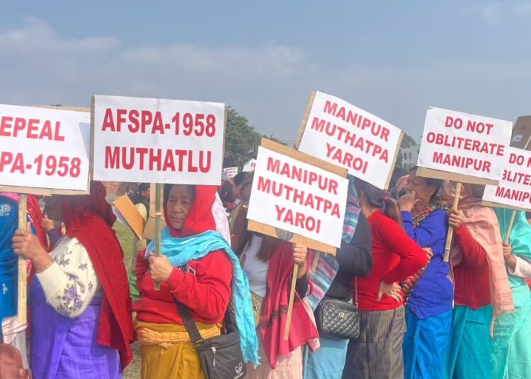 Massive Manipur Protest Demands AFSPA Repeal on Human Rights Day 1 Massive Manipur Protest Demands AFSPA Repeal on Human Rights Day