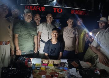 খাকৰাজানত বুজন পৰিমানৰ সন্দেহযুক্ত হেৰইন উদ্ধাৰঃ আটক নগা যুৱক