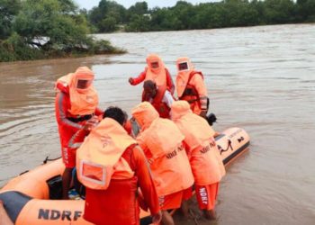 NDRF rescues 14,200 in 12 flood affected Assam districts :  