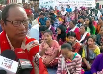 ডিফুত স্বায়ত্বশাসিত ৰাজ্যৰ দাবীত এএছডিচি, কেএছএ, কেএনচিএৰ ধৰ্ণা:
