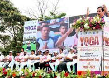 Yoga Mohotsav-2023 I ডিব্ৰুগড়ত হ’ব ১০০ খন বিছনাযুক্ত যোগ হস্পিটেল : কেন্দ্ৰীয় মন্ত্ৰী সৰ্বানন্দ সোণোৱালৰ ঘোষণা