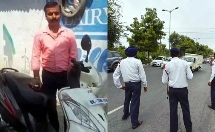 Bihar’s Traffic Department I স্কুটীত ছিটবেল্ট নিপিন্ধা বাবে হাজাৰ টকাৰ জৰিমনা!