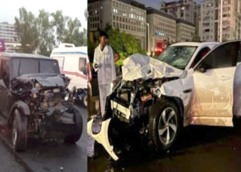 Accident in Ahmedabad I আহমেদাবাদত ভয়ংকৰ দুৰ্ঘটনা, তীব্ৰবেগী জাগুৱাৰে মহতিয়ালে বহু লোককঃ নিহত ৯ গৰাকী