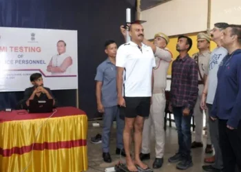 “Assam Police Implements Digital BMI Test to Enhance Health and Fitness of Personnel”