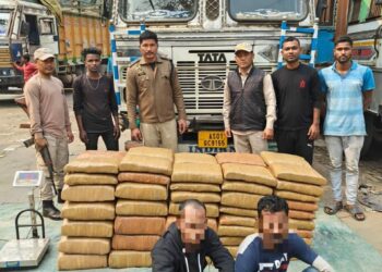 “Operation Green Intercept: Karimganj Police Seize 275kg of Ganja in Major Assam-Tripura Border Drug Bust”