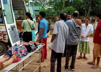Passenger trailer falls off : মাঞ্জাৰ সমীপৰ মহংদিজুৱাত যাত্ৰীবাহী ট্ৰেইলাৰ বাগৰি ১৩ জন আহত