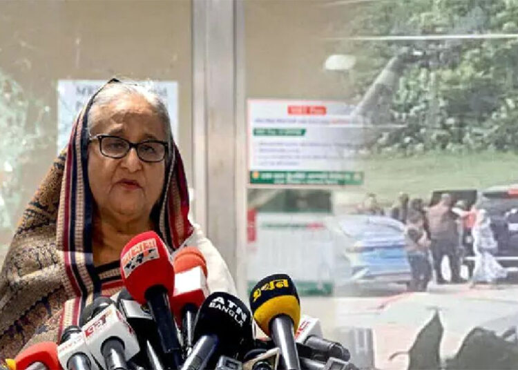 Hasina Arrives at Gajiabad : গাজিয়াবাদ এয়াৰবেছত অৱতৰণ হাছিনাৰ