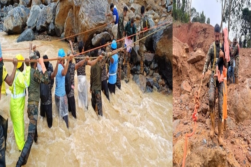  Rahul and Priyanka Gandhi Brave Rains to Visit Landslide-Hit Wayanad, Meet Affected Families