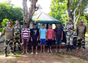 Bangladeshi Infiltration : ত্ৰিপুৰাত অবৈধভাৱে সীমান্ত পাৰ হৈ ভাৰতত প্ৰৱেশ কৰা ৫ বাংলাদেশীক আটক