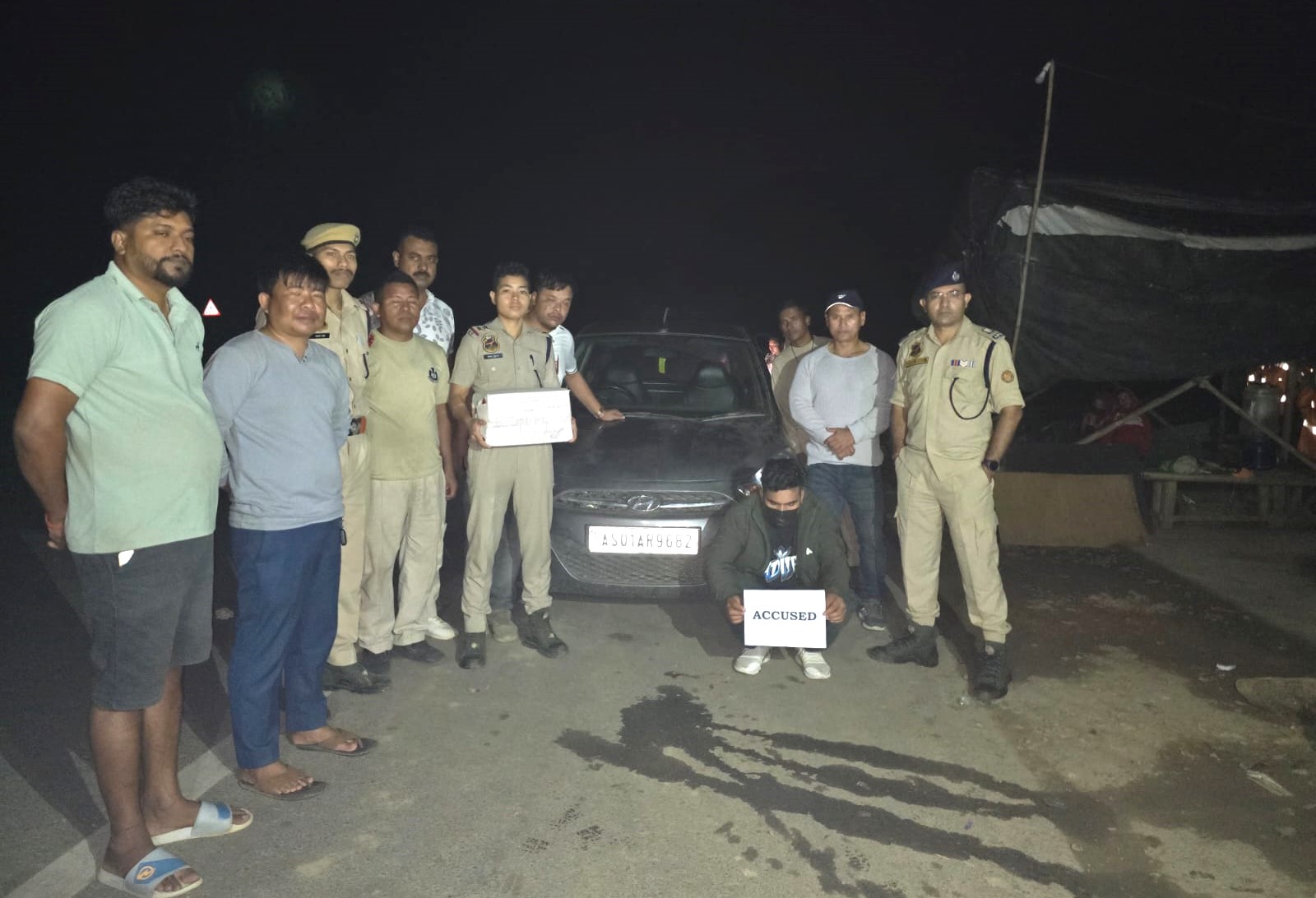 Police operation in Dillai: Suspected yaba tablets valued at 10 crore rupees were confiscated during a standard checkpoint inspection