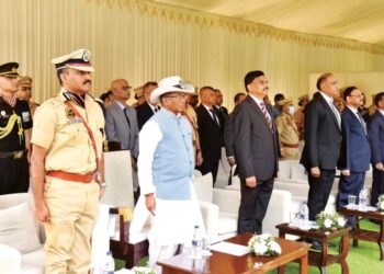 Honoring Bravery I Governor LP Acharya’s Heartfelt Tribute to Fallen Heroes on Police Commemoration Day