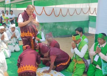 ডিফুত লখিমন ধৰ্মৰ চাৰি আশ্ৰম ক্ষেত্ৰৰ বিশাল ৰাজহুৱা একতা মহা সন্মিলন ২০২৫, উপস্থিত চিইএম তুলিৰাম ৰংহাঙ