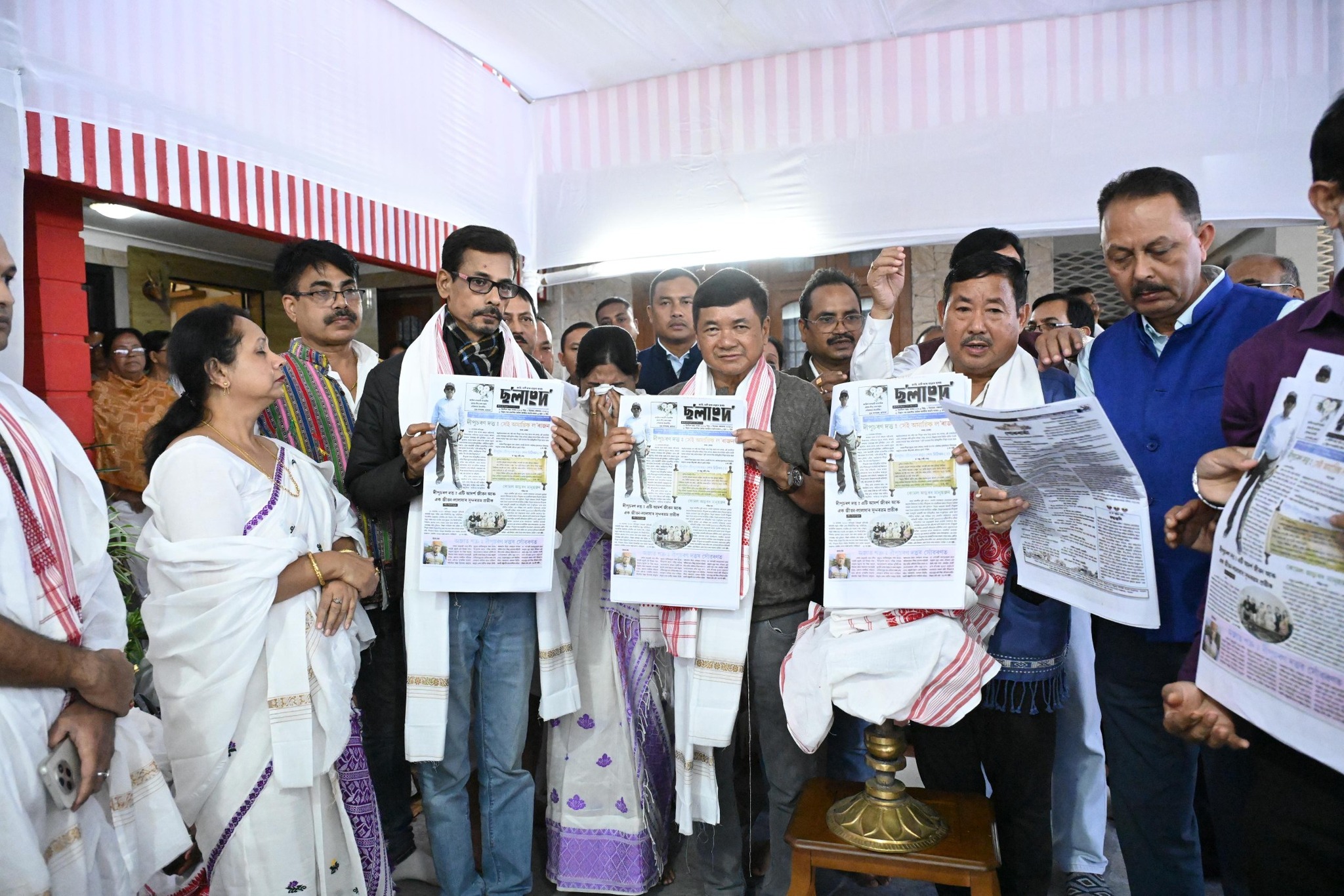 Dr. Tuliram Ronghang Attends Memorial Service for Lt. Deepu Charan Dutta