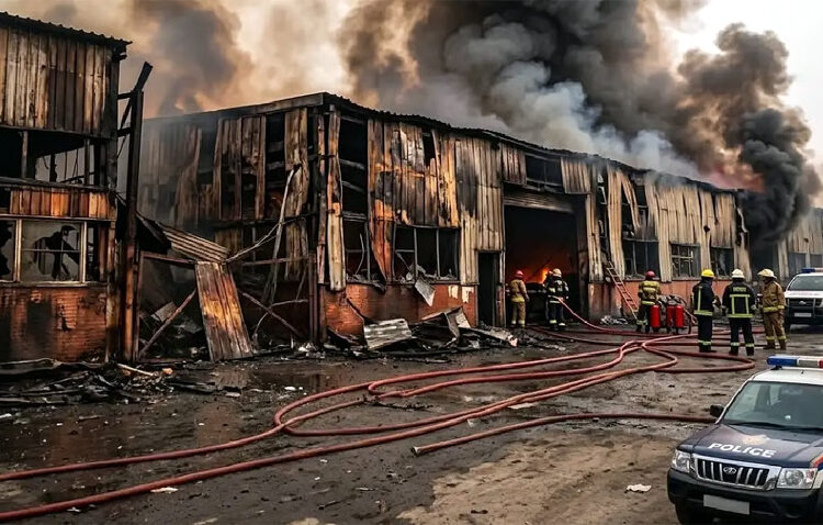Fire at Colour factory : হাৰিয়ানাৰ আবিৰৰ কাৰখানাত ভয়ংকৰ অগ্নিকাণ্ড : নিহত ৫